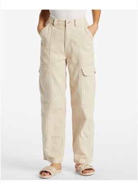 Billabong Women's Beige Cargo Pants - Casual Utility Style